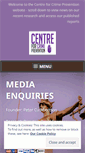 Mobile Screenshot of centreforcrimeprevention.com