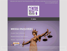 Tablet Screenshot of centreforcrimeprevention.com